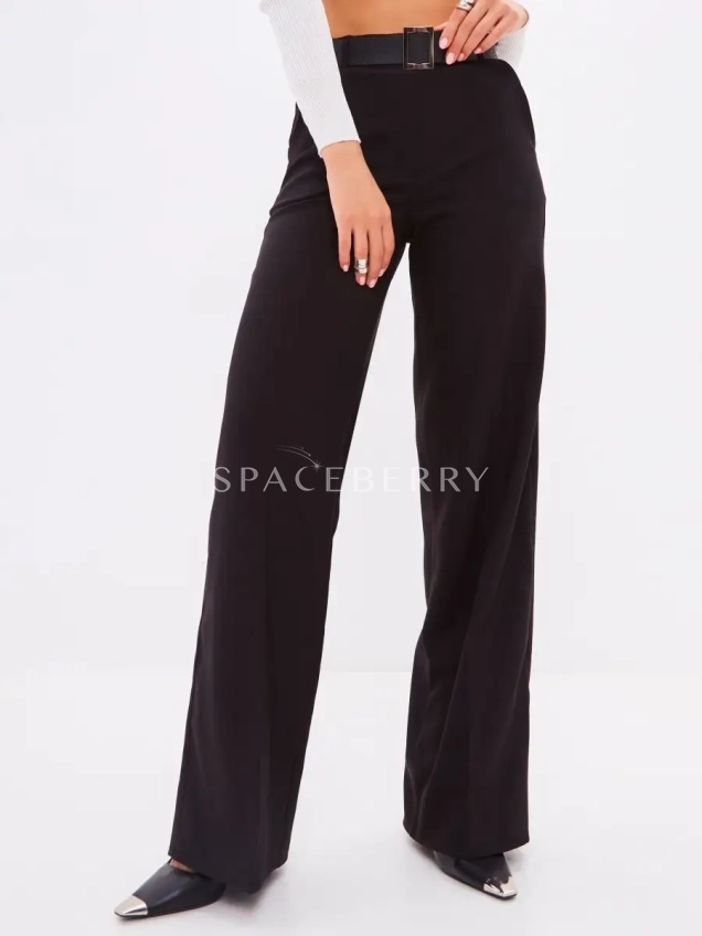 Брюки школьные прямые широкие палаццо классические