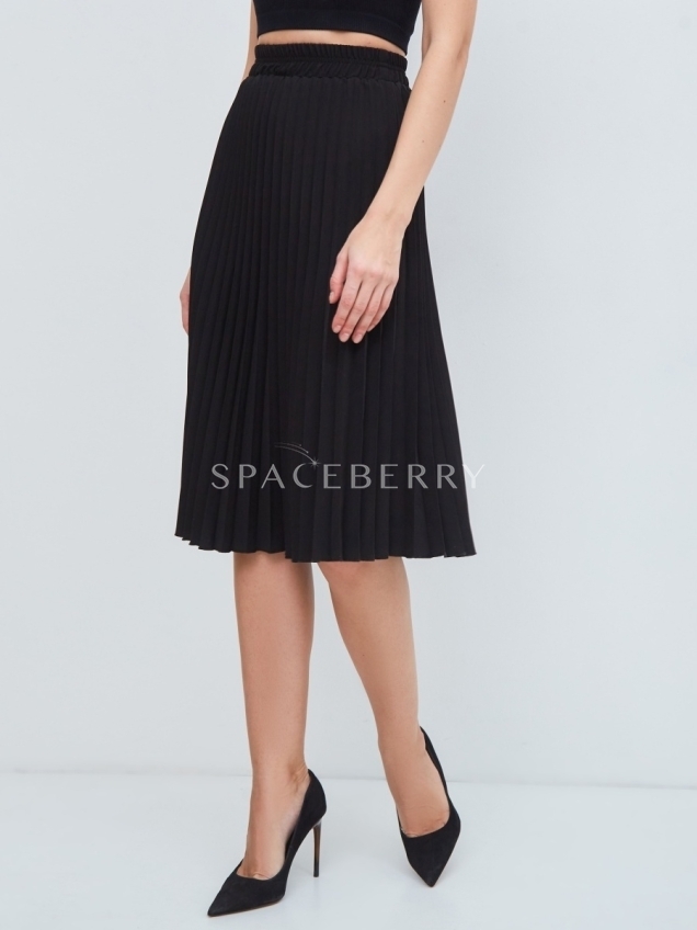 Женская длинная плиссированная юбка миди
